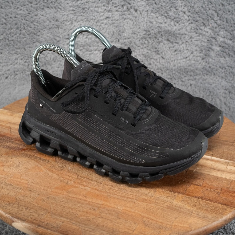Women's On Cloudflow 4 IKON "Black Magnet" Size 6 Running Shoe